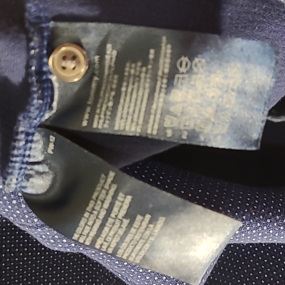 Tommy Hilfiger XXL polo type pullover short sleeve Men's cotton blend shirt coll - Picture 3 of 11